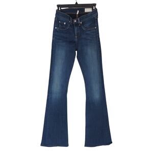 Rag & Bone/ Jean Size 25 Beckett 10 Inch Bell Faux Front Pockets Zip Front